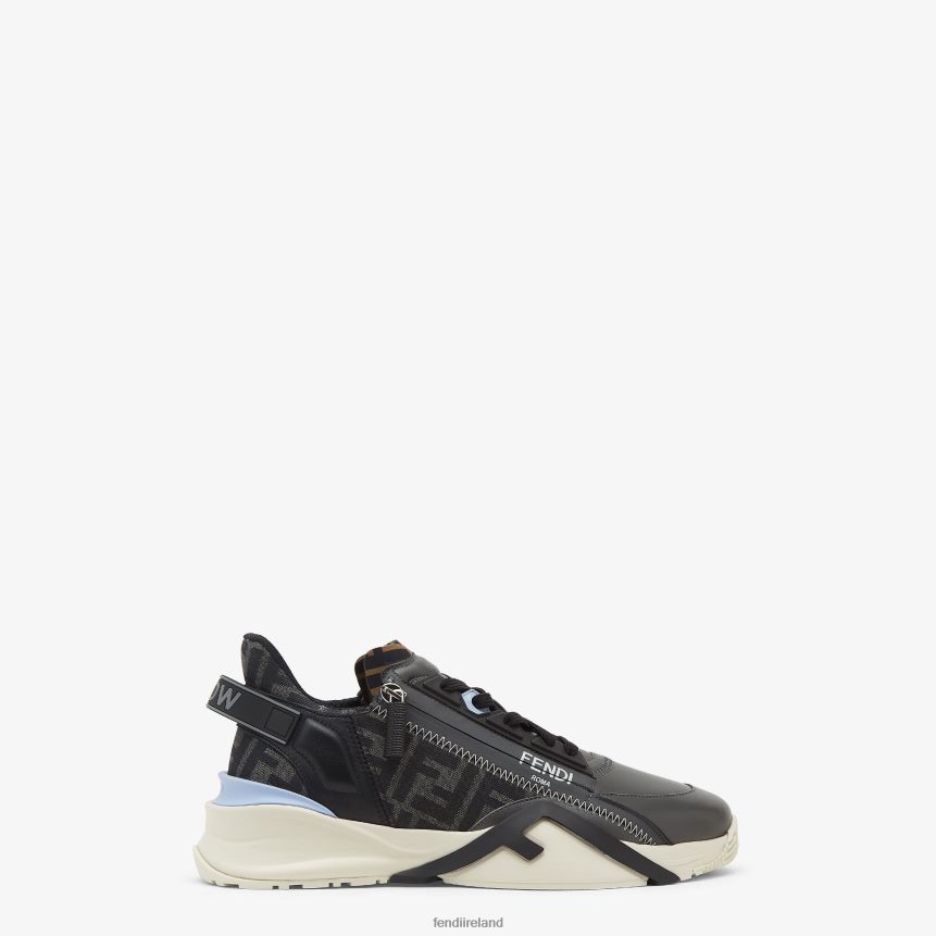 Fendi Men Leather Low-Tops R06TFR2250 Shoes Gray