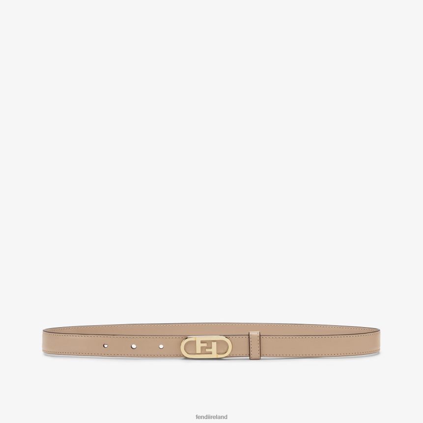 Fendi Women Dove Leather Belt R06TFR326 Accessories Beige