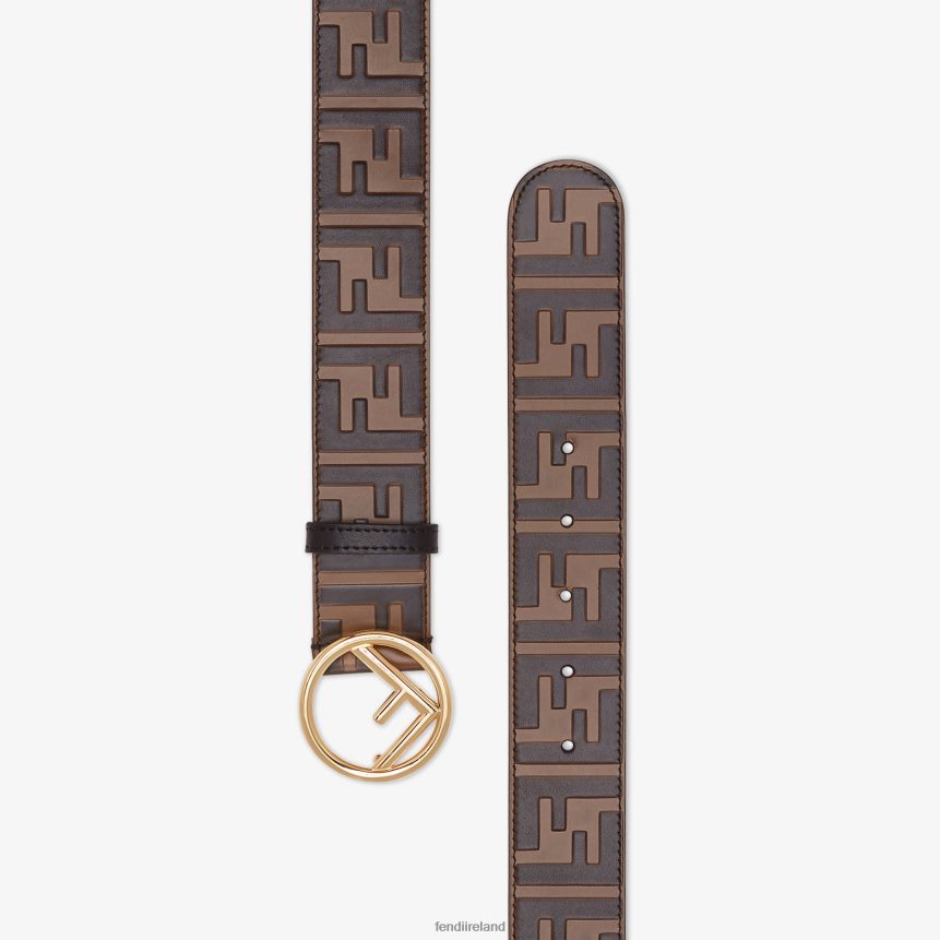 Fendi Women FF Leather Belt R06TFR268 Accessories Multicolor