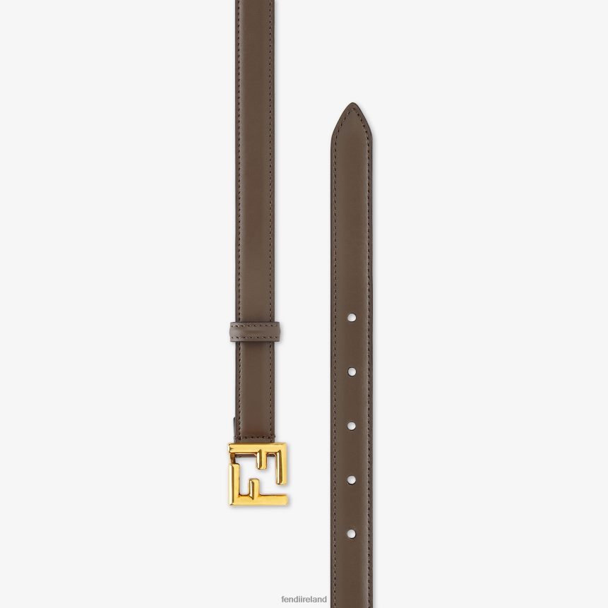 Fendi Women FF Leather Belt R06TFR281 Accessories Brown