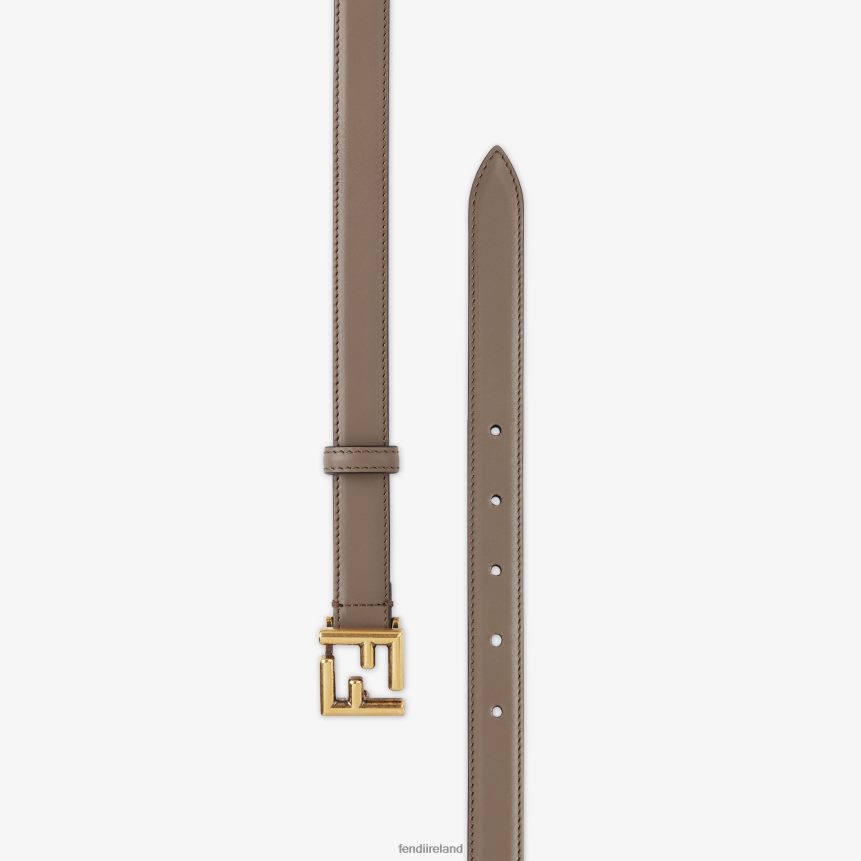 Fendi Women FF Leather Belt R06TFR416 Accessories Brown