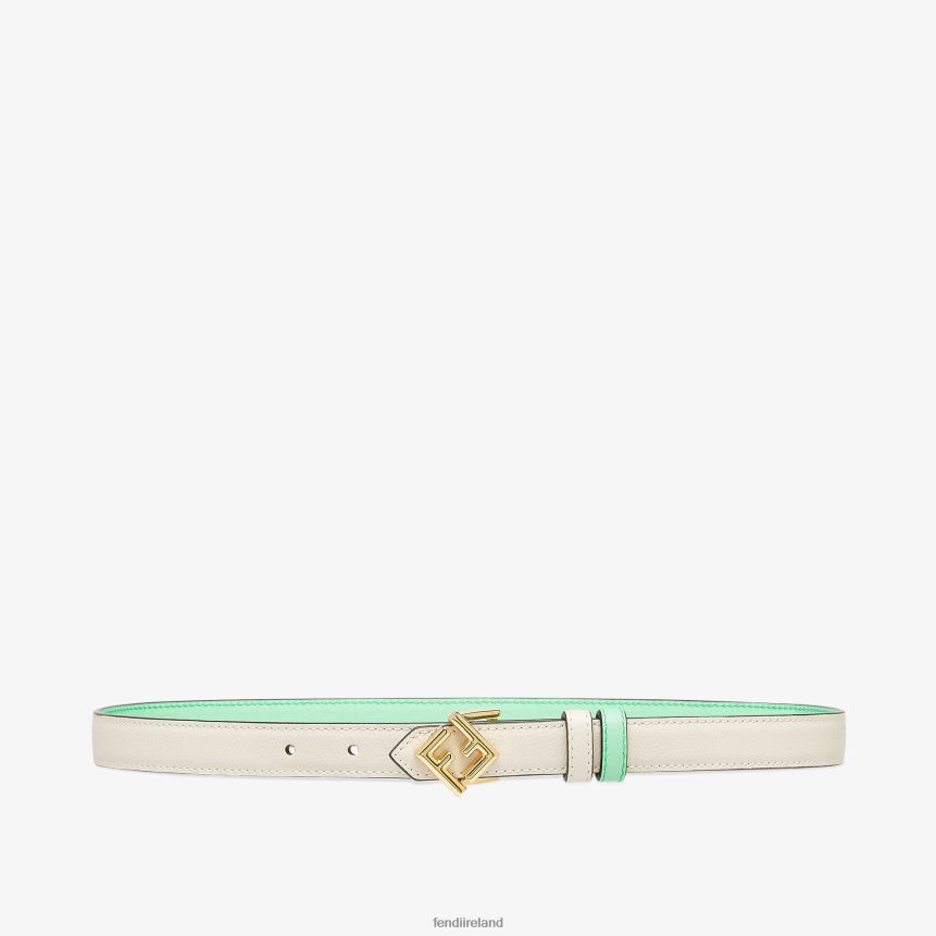Fendi Women Leather Reversible Belt R06TFR198 Accessories Green