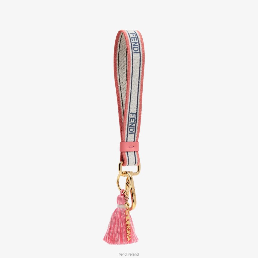 Fendi Women Ribbon Key Case R06TFR139 Accessories Pink