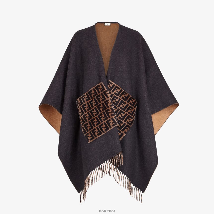 Fendi Women Cashmere And Wool Poncho R06TFR508 Accessories Fashion