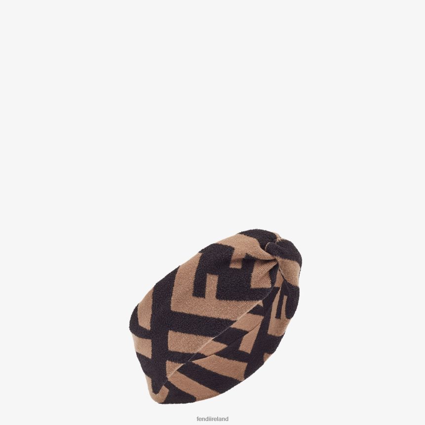 Fendi Women Multiwool And Viscose Band R06TFR284 Accessories Brown