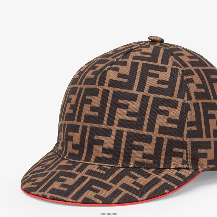 Fendi Women Multifabric Baseball Cap R06TFR65 Accessories Brown