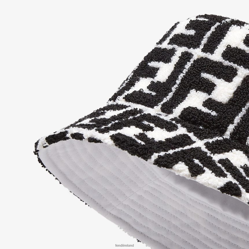 Fendi Women Terry Bucket Hat R06TFR161 Accessories Black