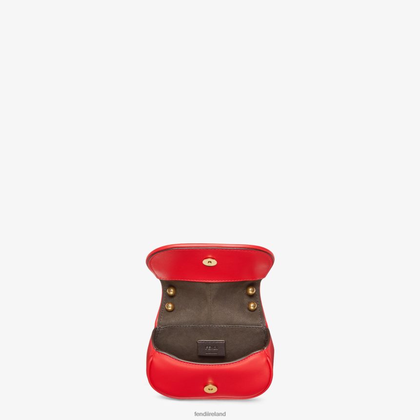 Fendi Women C\'Mon Nano Leather Charm R06TFR13 Accessories Red