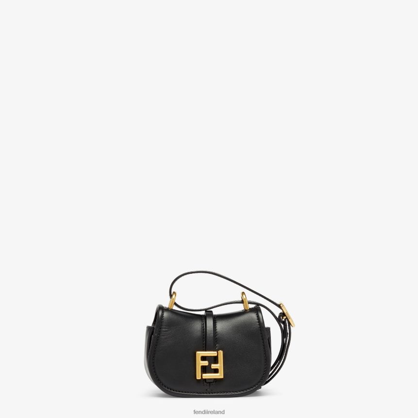 Fendi Women C'Mon Nano Leather Charm R06TFR15 Accessories Black