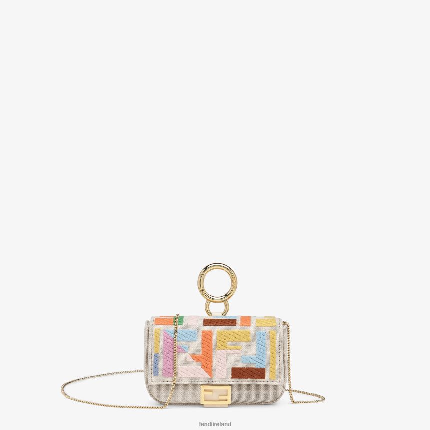 Fendi Women Canvas Charm R06TFR396 Accessories Beige