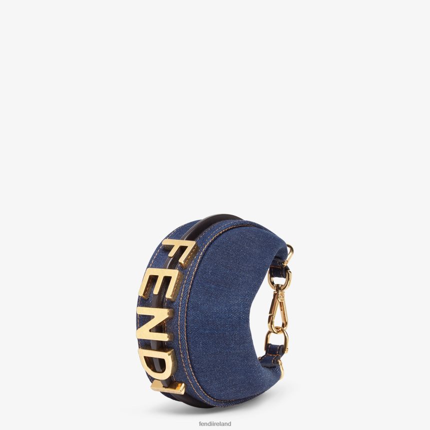 Fendi Women Denim Charm R06TFR303 Accessories Blue