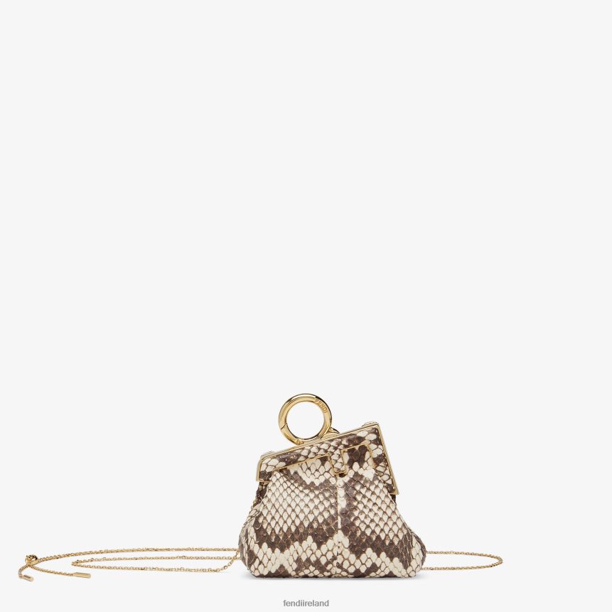 Fendi Women Elaphe Charm R06TFR386 Accessories Brown