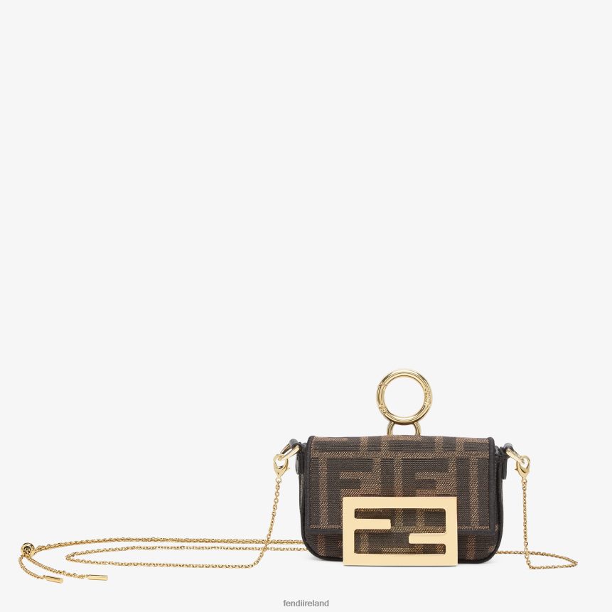 Fendi Women Fabric Charm R06TFR502 Accessories Brown
