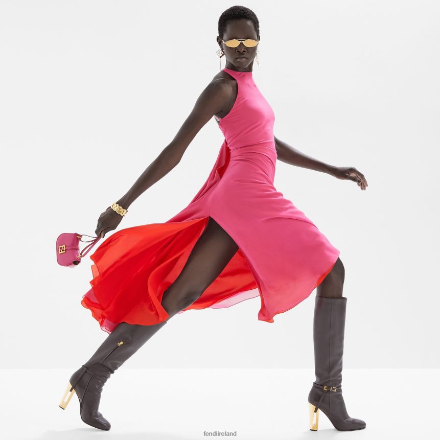 Fendi Women Fuchsia Leather Charm R06TFR14 Accessories Pink