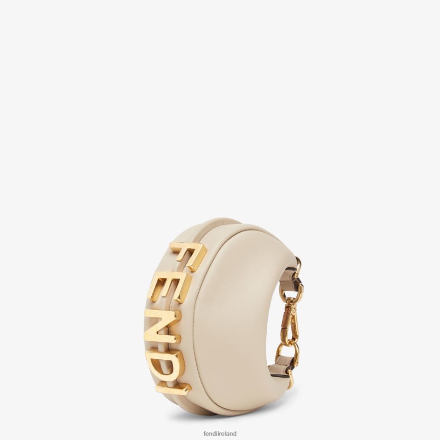 Fendi Women Leather Charm R06TFR190 Accessories Beige