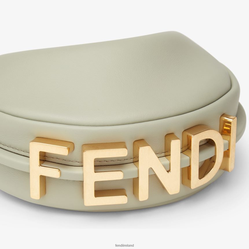 Fendi Women Nano Graphy Leather Charm R06TFR206 Accessories Green