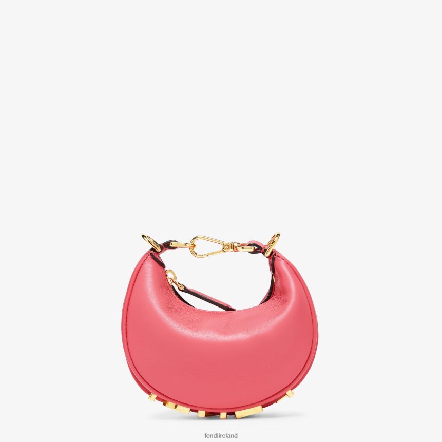 Fendi Women Nano Graphy Leather Charm R06TFR222 Accessories Pink