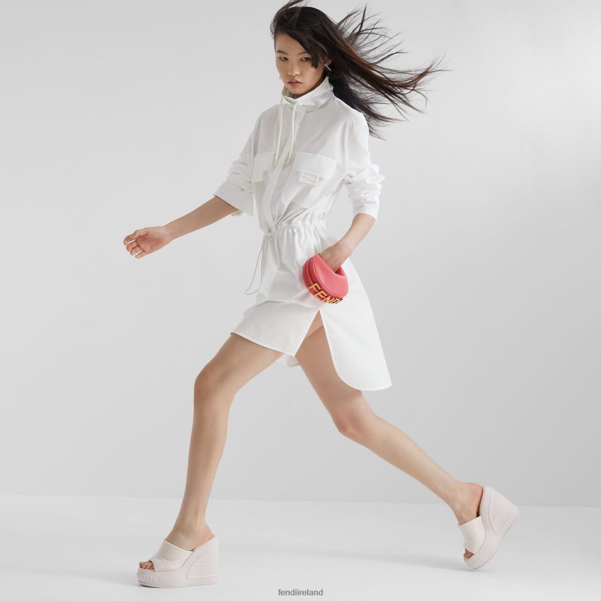 Fendi Women Nano Graphy Leather Charm R06TFR222 Accessories Pink