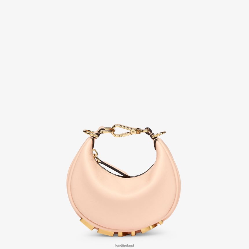 Fendi Women Nano Graphy Leather Charm R06TFR343 Accessories Pink