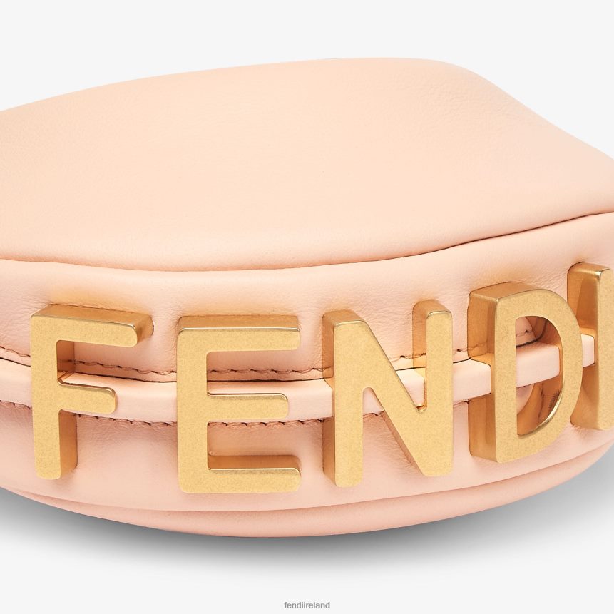 Fendi Women Nano Graphy Leather Charm R06TFR343 Accessories Pink