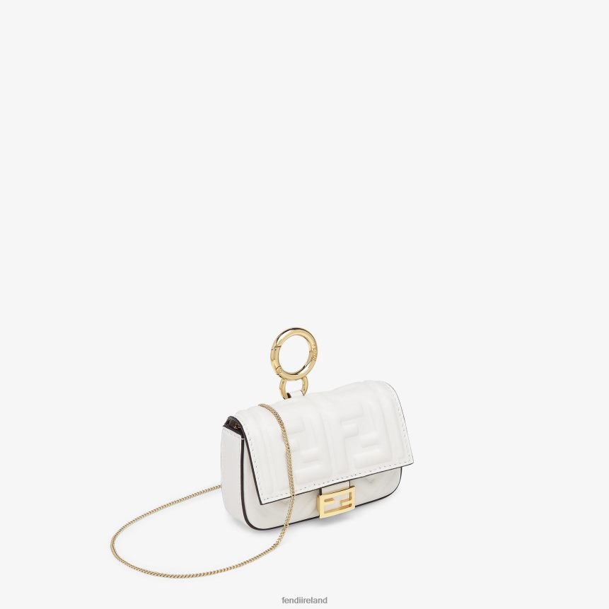 Fendi Women Nappa Leather Charm R06TFR395 Accessories White