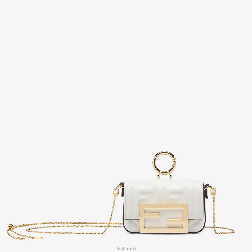 Fendi Women Nappa Leather Charm R06TFR504 Accessories White