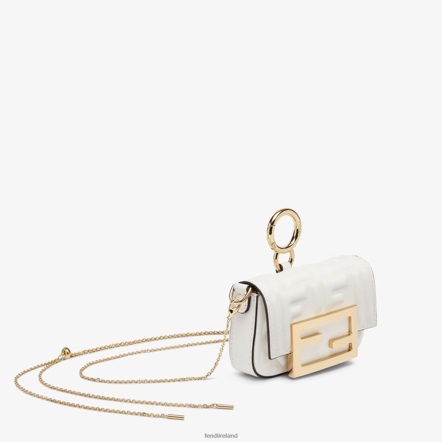 Fendi Women Nappa Leather Charm R06TFR504 Accessories White