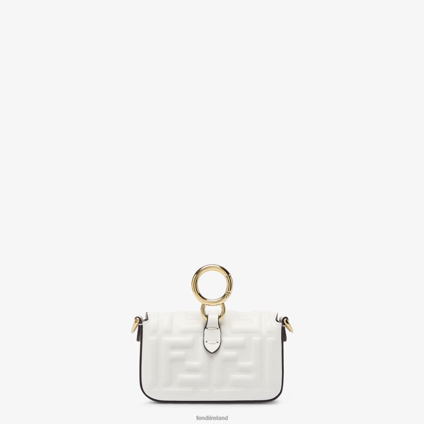 Fendi Women Nappa Leather Charm R06TFR504 Accessories White