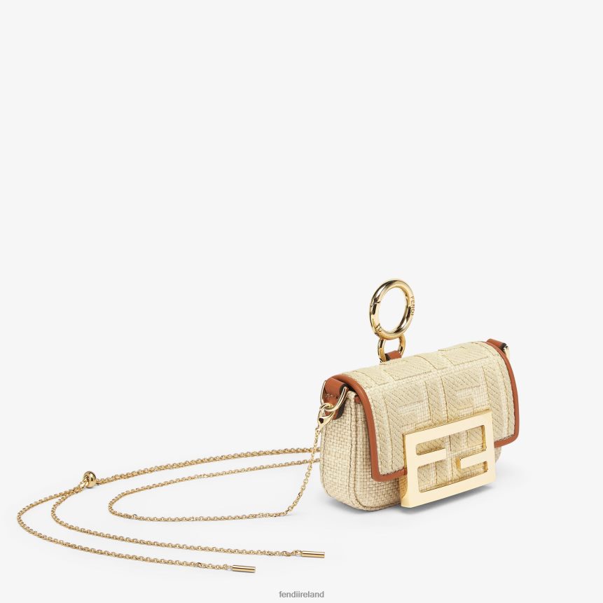 Fendi Women Natural RaFFia Charm R06TFR92 Accessories Beige
