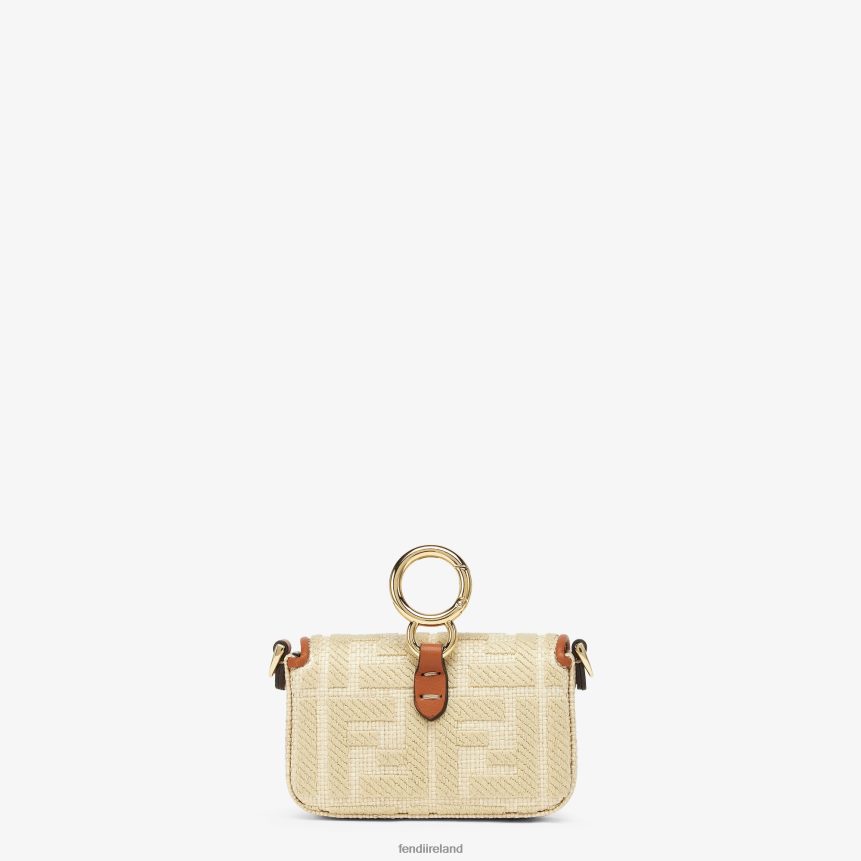 Fendi Women Natural RaFFia Charm R06TFR92 Accessories Beige