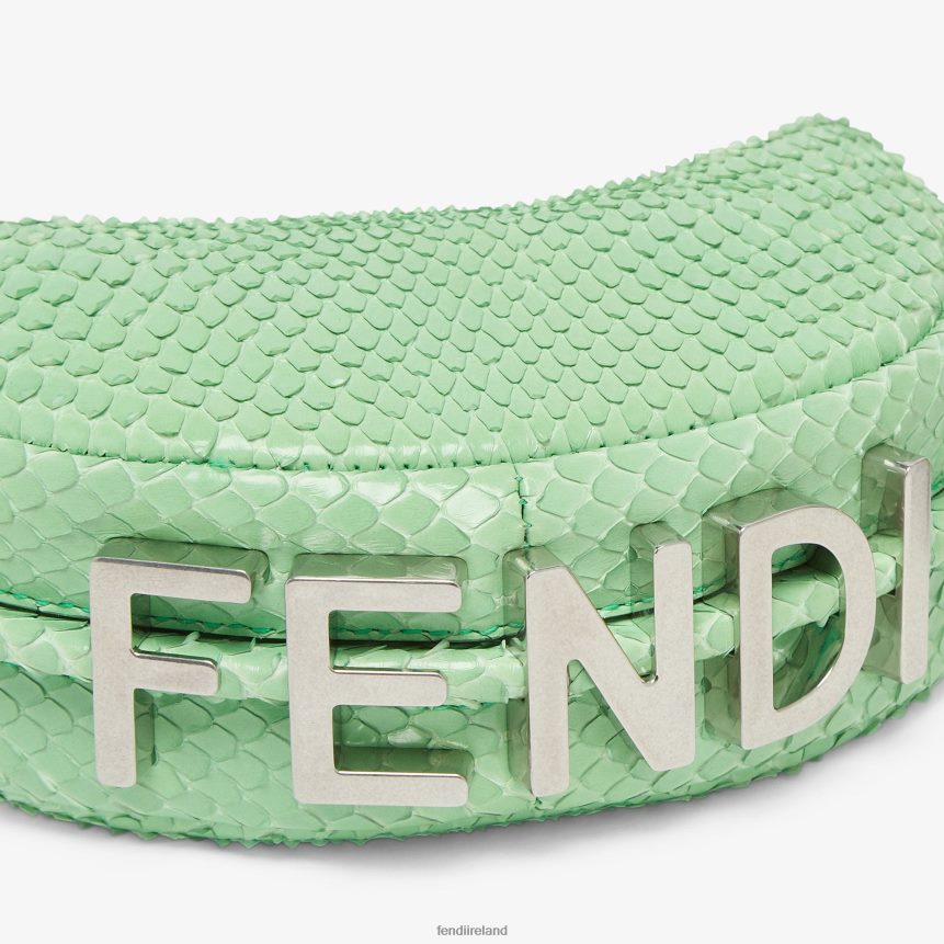 Fendi Women Python Leather Charm R06TFR230 Accessories Green