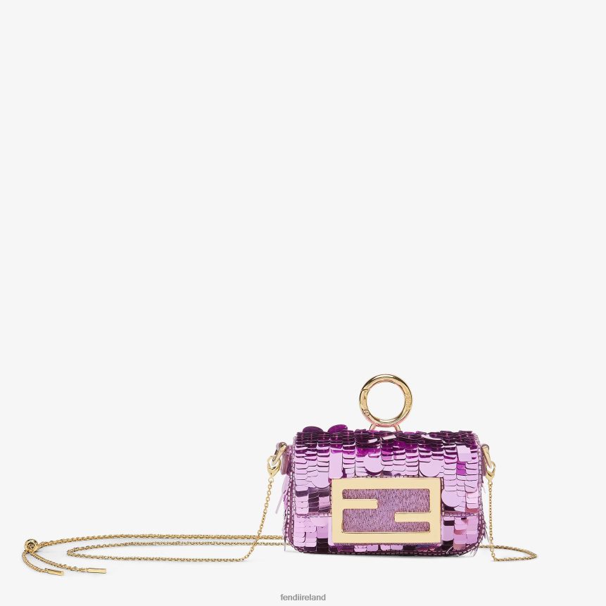 Fendi Women Sequin Charm R06TFR287 Accessories Purple