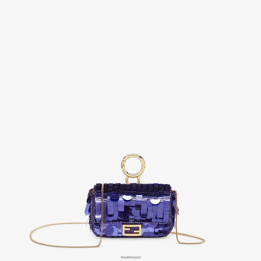 Fendi Women Sequin Charm R06TFR362 Accessories Purple