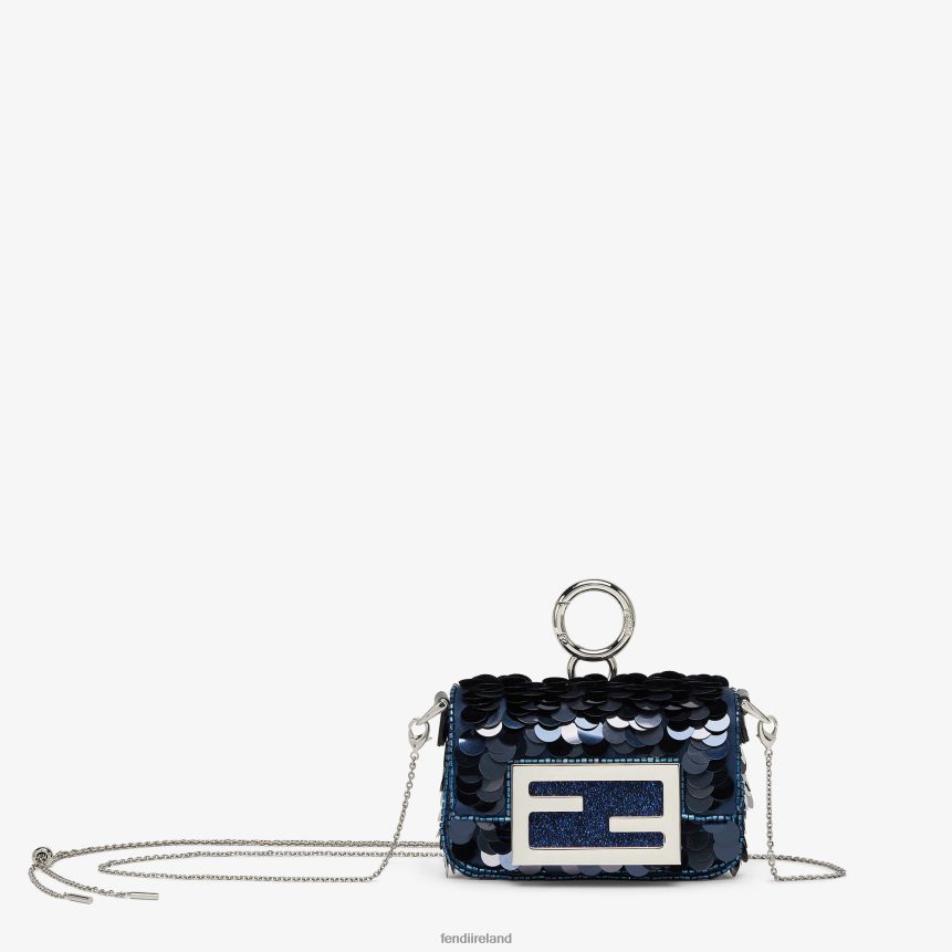 Fendi Women Sequin Charm R06TFR91 Accessories Blue