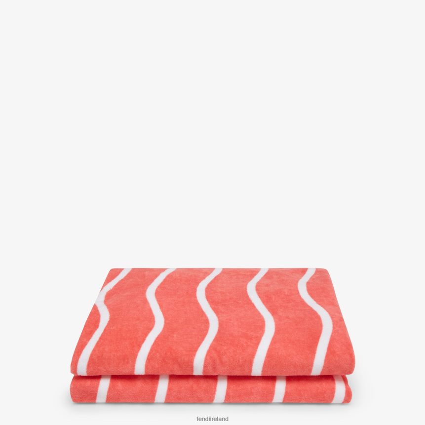 Fendi Women Cotton Beach Towel R06TFR116 Accessories Pink
