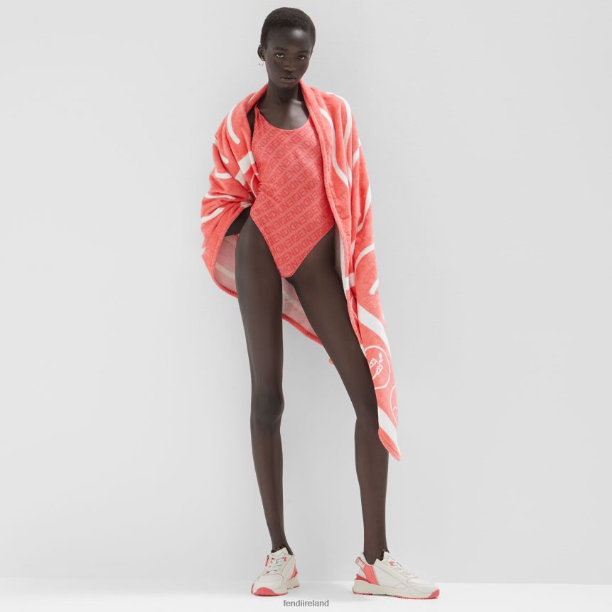 Fendi Women Cotton Beach Towel R06TFR116 Accessories Pink