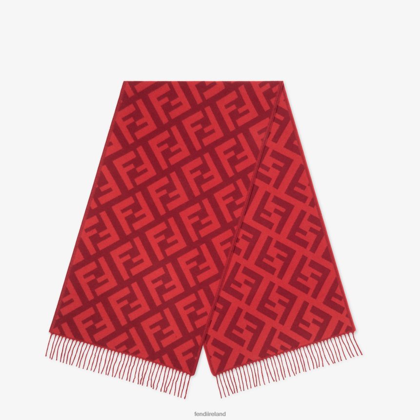 Fendi Women Cashmere Scarf R06TFR460 Accessories Red
