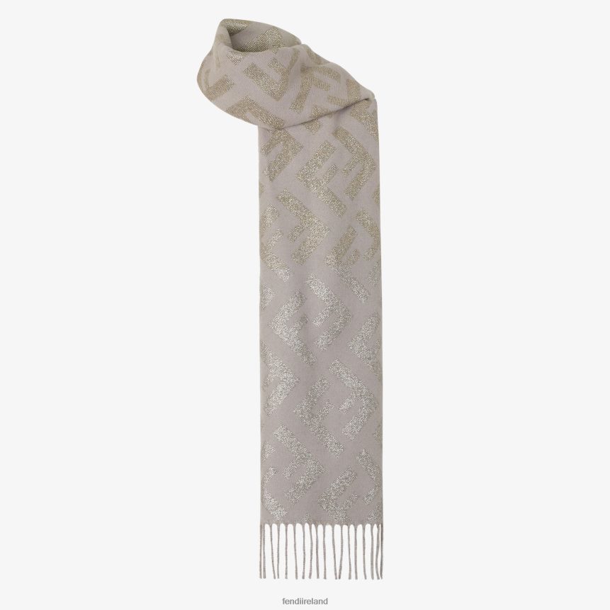 Fendi Women Dove Cashmere Scarf R06TFR267 Accessories Beige