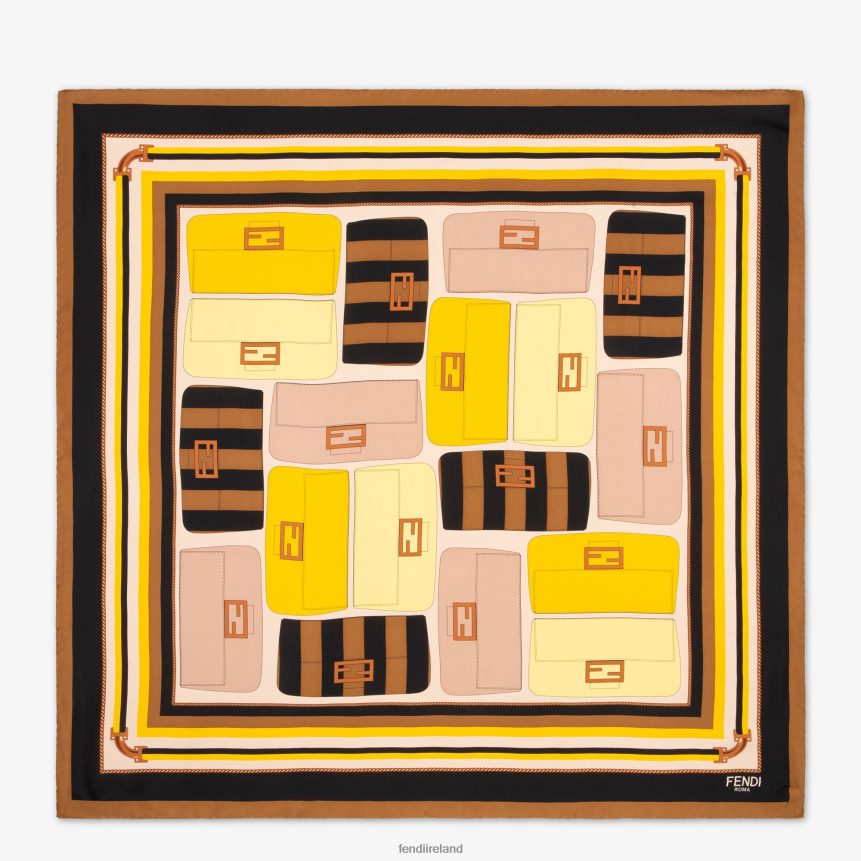 Fendi Women Multisilk Foulard R06TFR498 Accessories Fashion