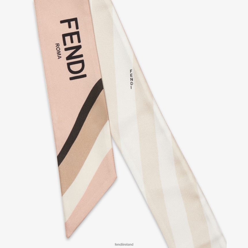 Fendi Women Organic Silk Bandeau R06TFR300 Accessories Multicolor