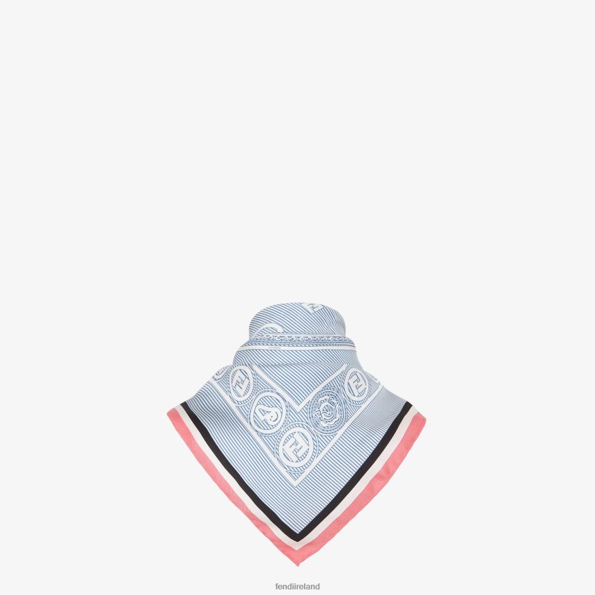 Fendi Women Printed Silk Foulard R06TFR117 Accessories Multicolor