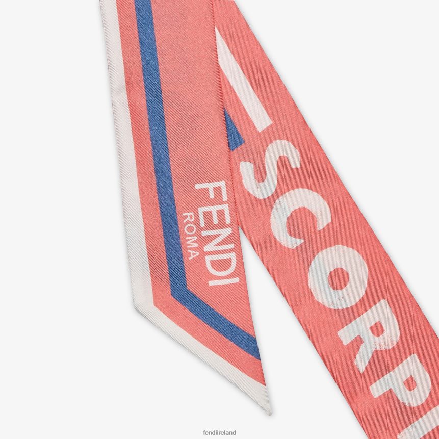 Fendi Women Wrappy Silk Bandeau R06TFR108 Accessories Pink