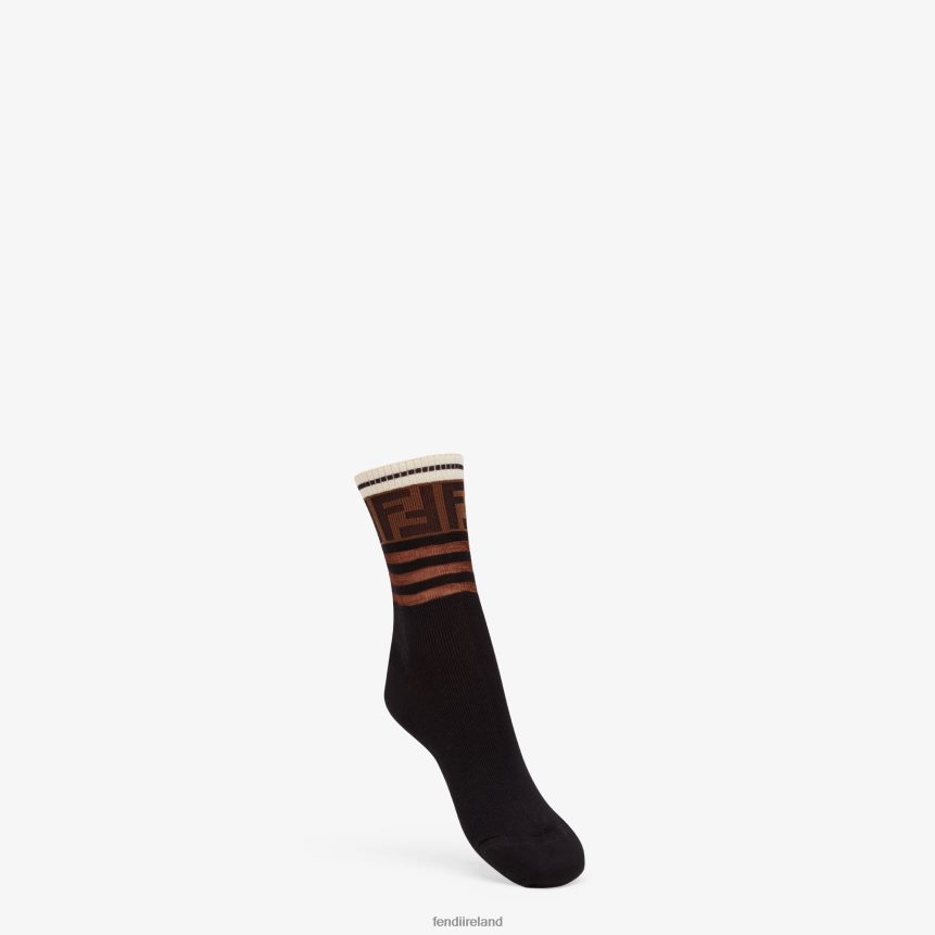Fendi Women Multicotton Socks R06TFR435 Accessories Black