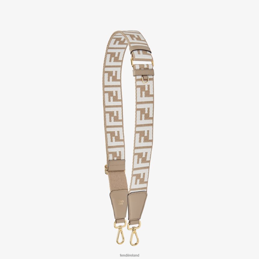 Fendi Women FF Jacquard Webbing Shoulder Strap R06TFR299 Accessories Multicolor