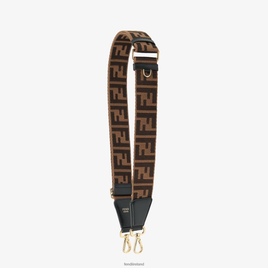 Fendi Women Fabric Shoulder Strap R06TFR40 Accessories Brown
