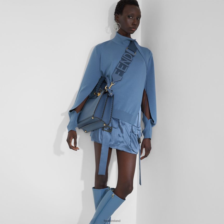 Fendi Women Ribbon Shoulder Strap R06TFR217 Accessories Blue