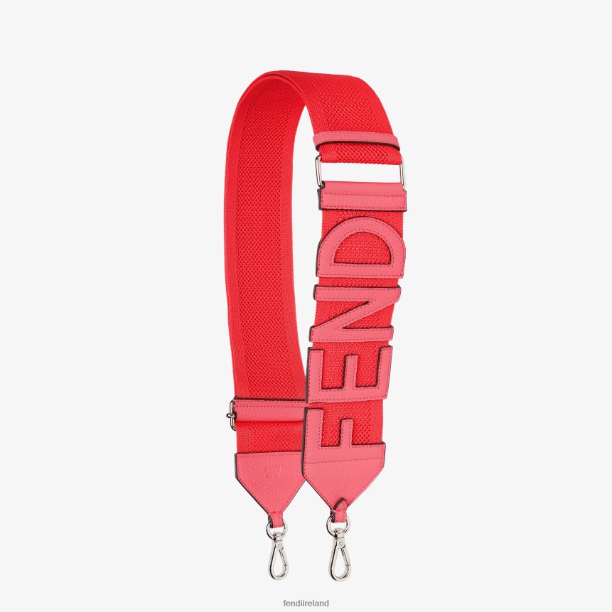 Fendi Women Ribbon Shoulder Strap R06TFR224 Accessories Pink