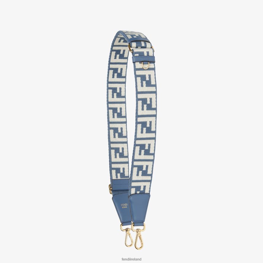 Fendi Women Ribbon Shoulder Strap R06TFR263 Accessories Blue