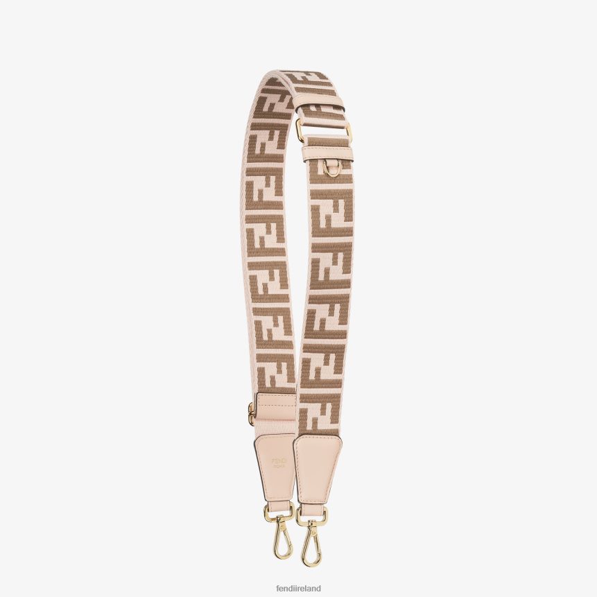 Fendi Women Ribbon Shoulder Strap R06TFR351 Accessories Pink