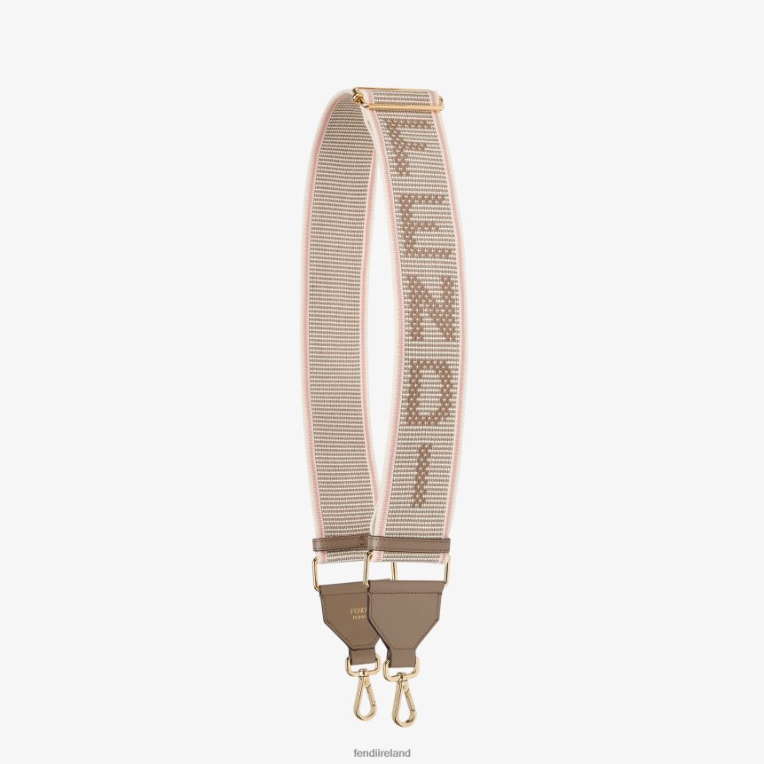 Fendi Women Ribbon Shoulder Strap R06TFR378 Accessories Pink